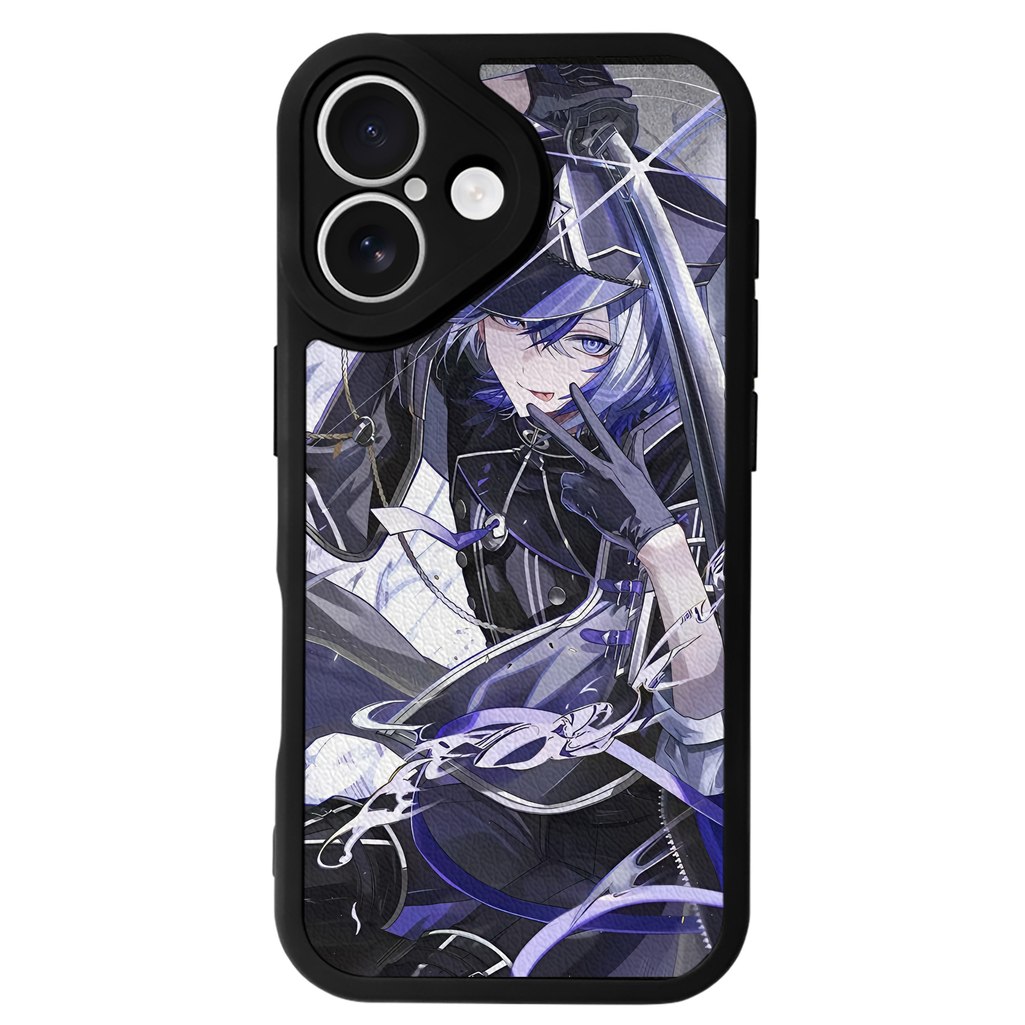 （画像用） 刀剣乱舞 Touken Ranbu 【iPhone 16シリーズ対応】シリコンスマホケース（レザー調） 材質：シリコン
